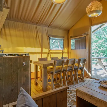 Luxury tent Safari Tent With Bathroom, On A In De Maasduinen